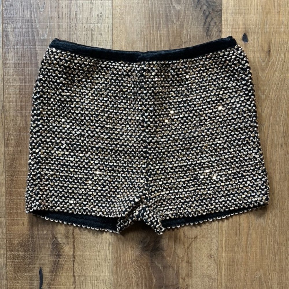 Wishlist Gold Sequin Hot Pants